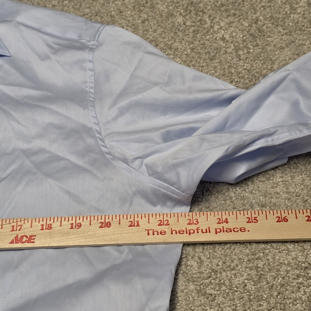 Suitsupply Shirt Men 16 41 Light Blue Twill Tailored Fit Button Up Long Sleeve - Picture 7 of 10